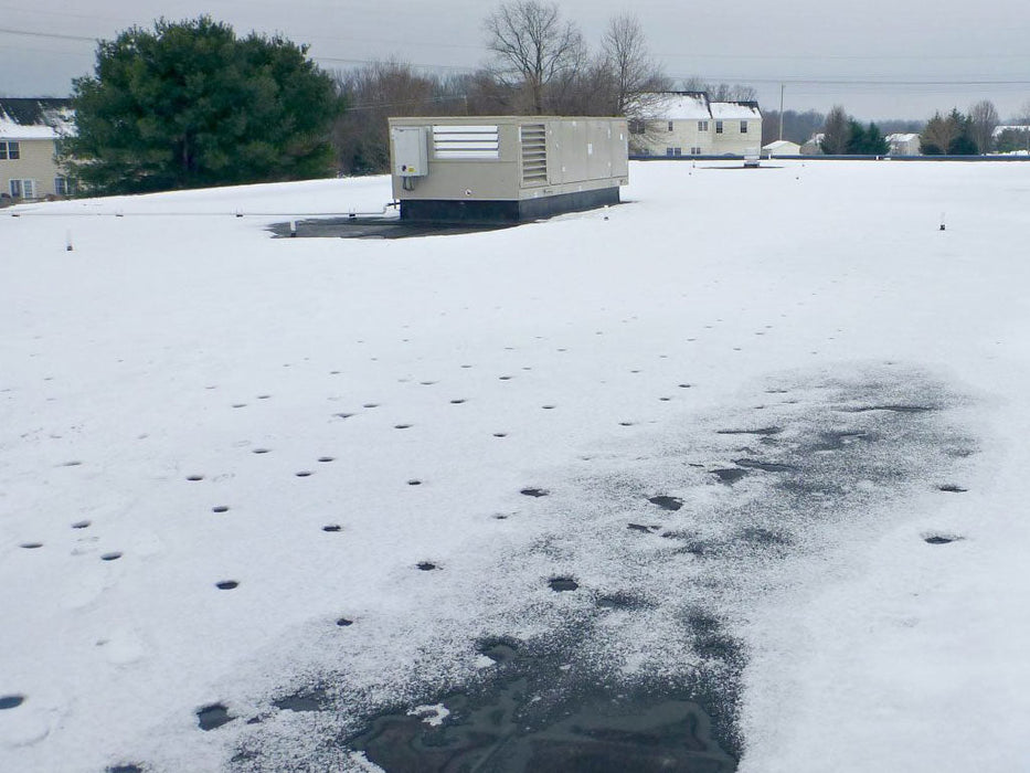 Snow Melting & De-icing System Under Asphalt for Flat Roofs